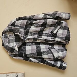 Large fleece shacket